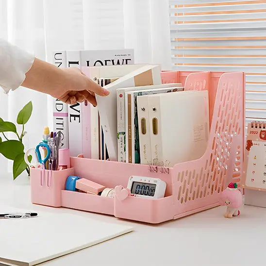 casier de rangement rose
