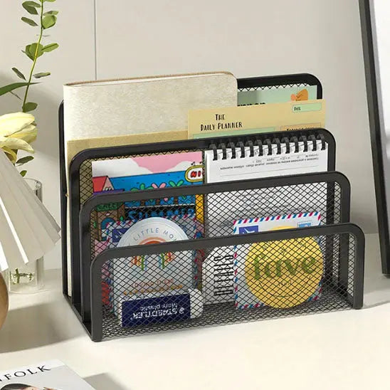 Organiser de bureau courriers noir