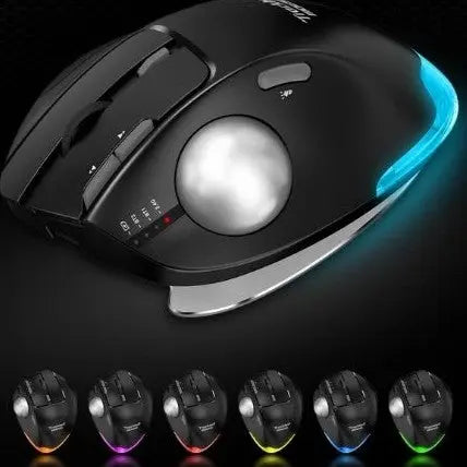 Souris ergonomique A boule multicouleurs