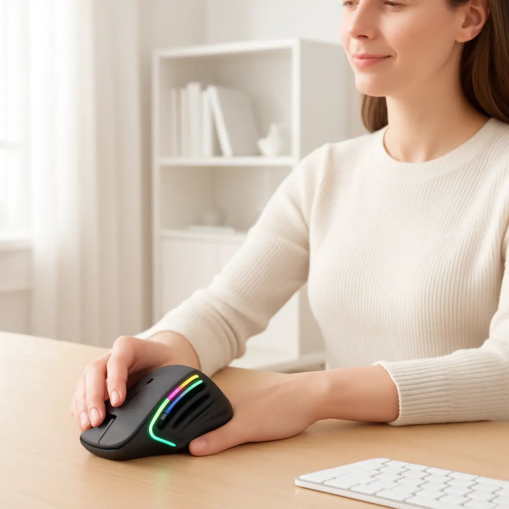 Souris sans fil ergonomique bureauclear femme
