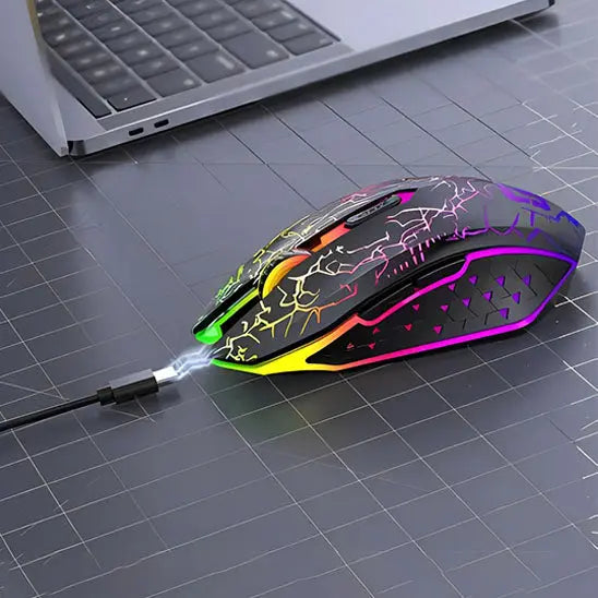 souris sans fil gaming noir rgb