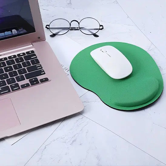 Tapis de souris ergonomique vert