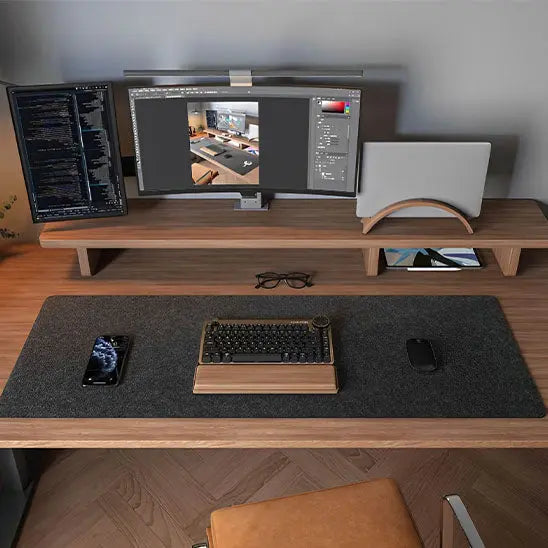 tapis de souris gamer gris ecran