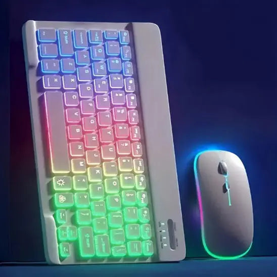 clavier et souris sans fil duo blanc