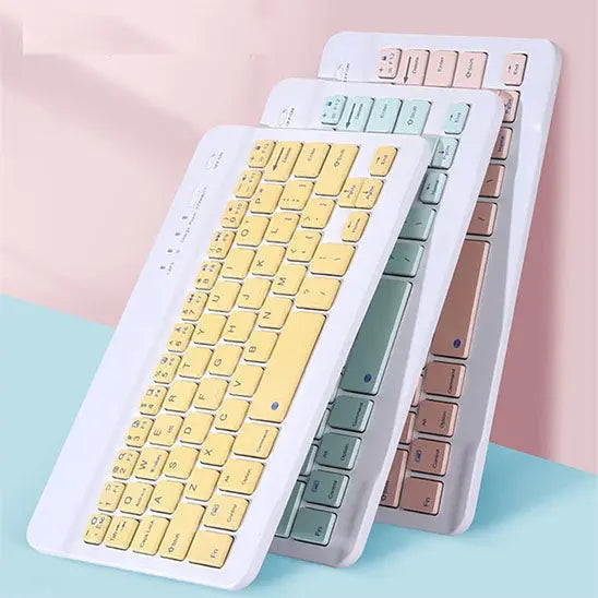 clavier sans fil et souris rechargeable trois coloris