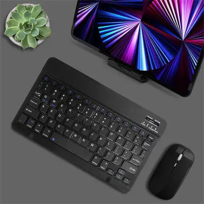 clavier et souris bluetooth noir