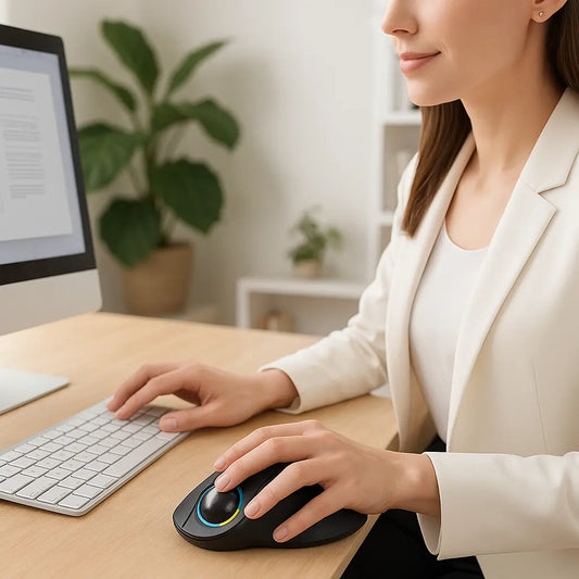 ergonomique souris à boule femme
