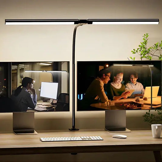 lampe à led de bureau double pc