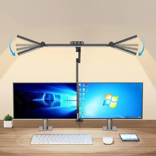 Lampe de bureau à LED bras rotatif