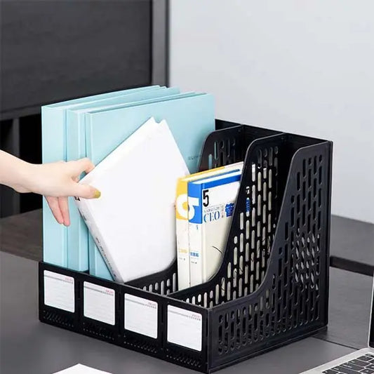 Organisation de bureau 4 compartiments noir