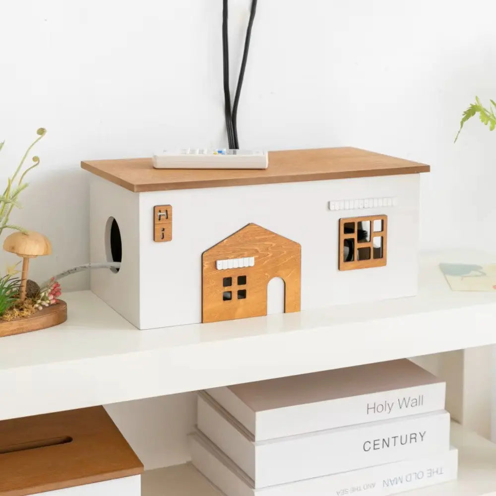  Boite de rangement bois livre telecommande