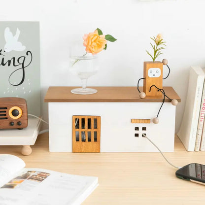 Boite de rangement bois petite porte