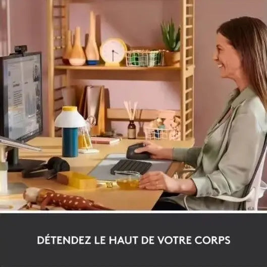 souris ergonomique verticale haut corps