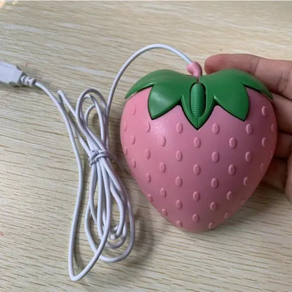 souris filaire rose vert main