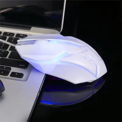 souris filaire ergonomique blanc pc