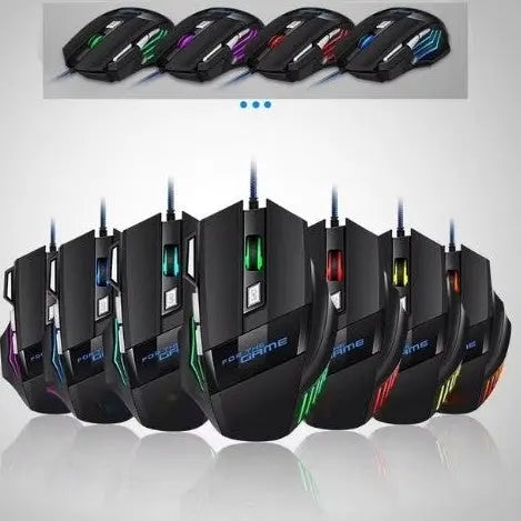 souris filaire ergonomique couleurs