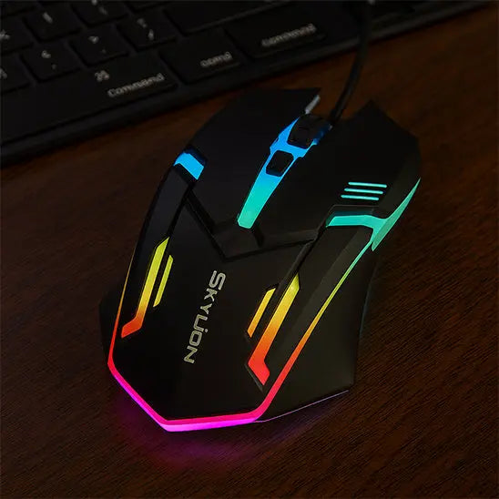 souris filaire gamer noir rétroéclairer