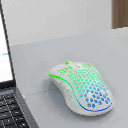 souris sans fils gaming vert bleu