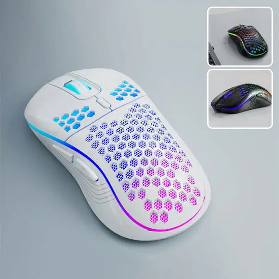souris sans fils gaming noir blanc