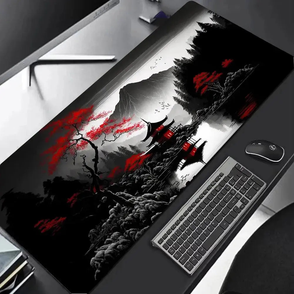 Tapis de souris XXL noir rouge