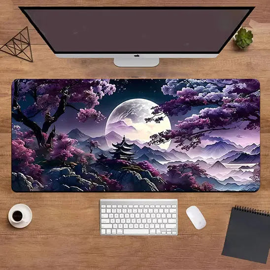 Tapis de souris XXL pour jeux violet