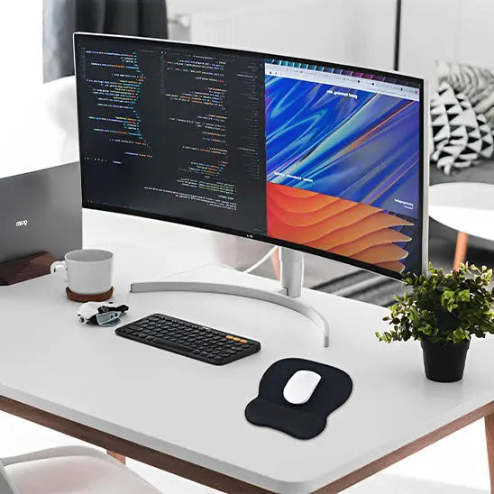 Tapis de souris ergonomique Périphériques noir