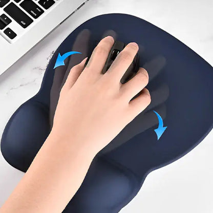 Tapis de souris ergonomique bleu