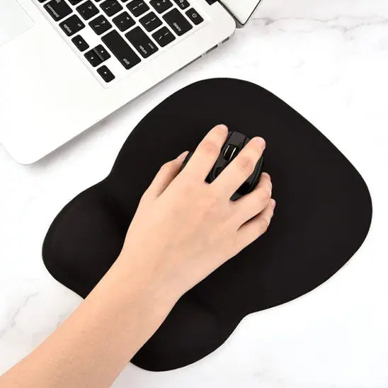 Tapis de souris ergonomique noir