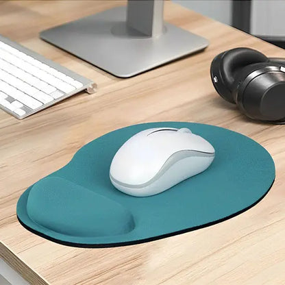 Tapis de souris ergonomique repose poignet bleu eau
