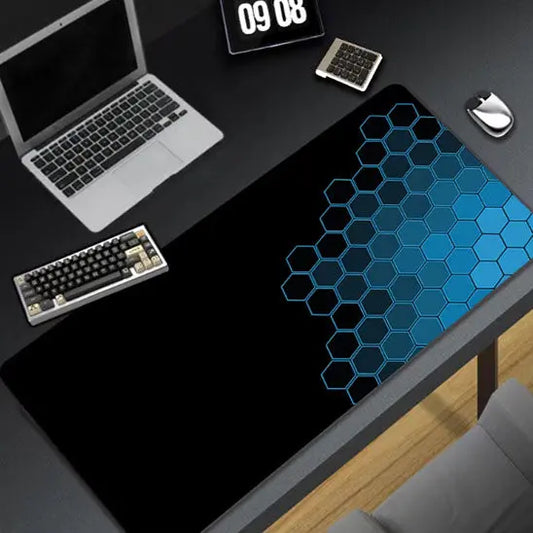 Tapis de souris gamer bleu et noir