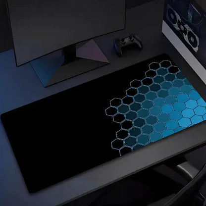 Tapis de souris gamer bleu noir