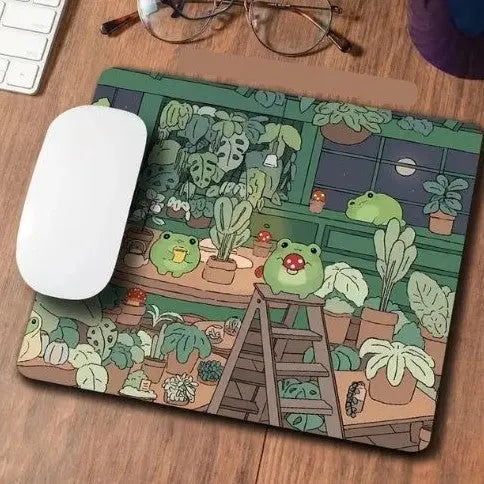tapis de souris vert 25X29