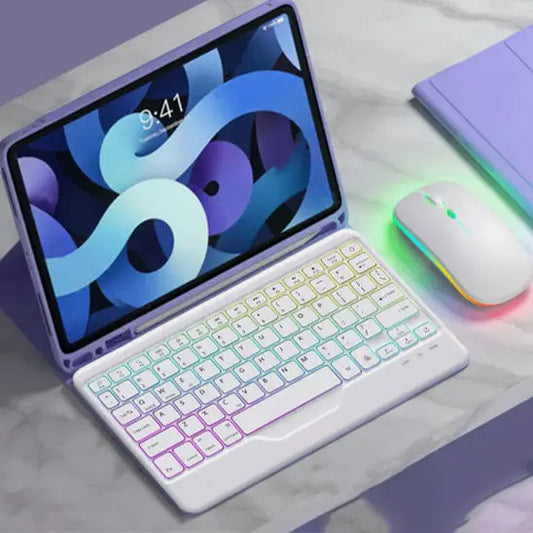clavier et souris sans fil blanc souris
