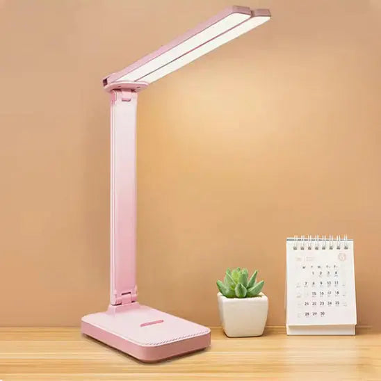 lampe de bureau leds rose pliable