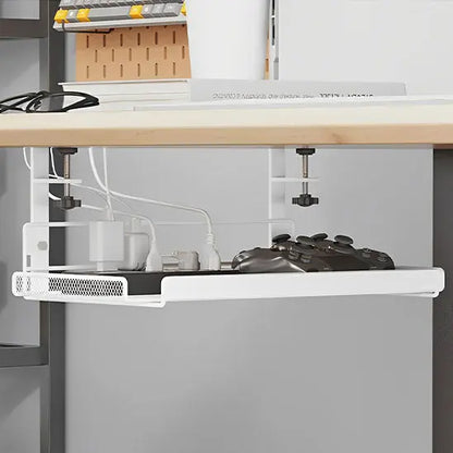 organisation de bureau blanc